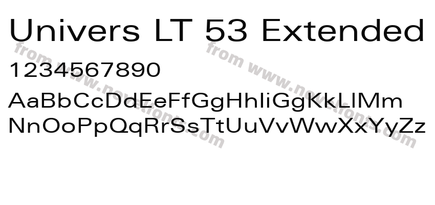 Univers LT 53 ExtendedPreview