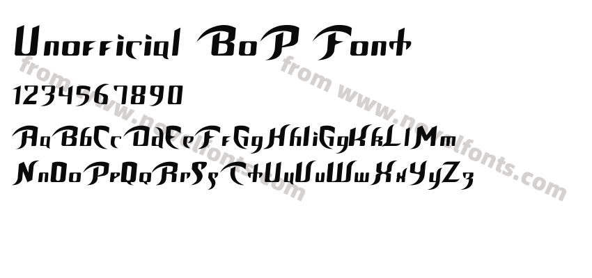 Unofficial BoP FontPreview