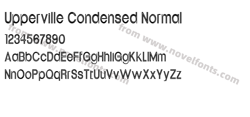 Upperville Condensed NormalPreview