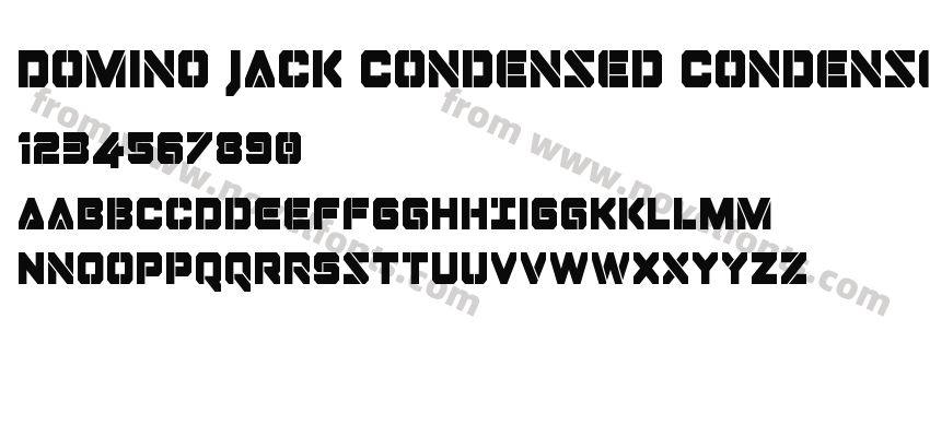 Domino Jack Condensed CondensedPreview