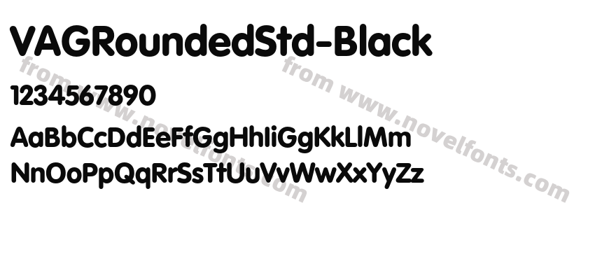 VAGRoundedStd-BlackPreview