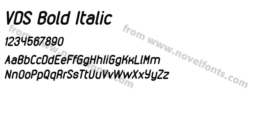 VDS Bold ItalicPreview