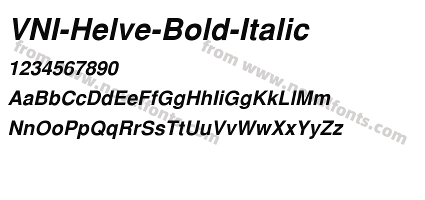 VNI-Helve-Bold-ItalicPreview