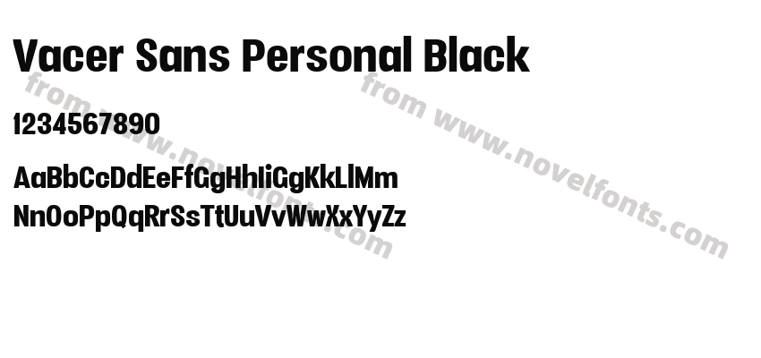 Vacer Sans Personal BlackPreview