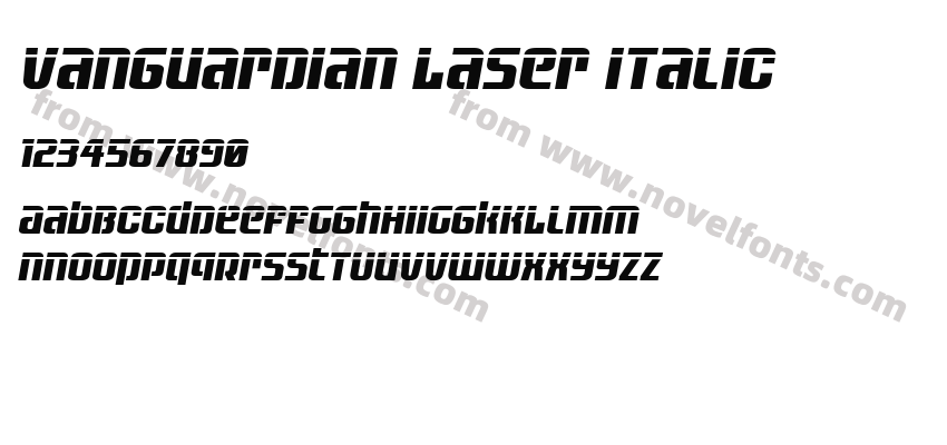 Vanguardian Laser ItalicPreview