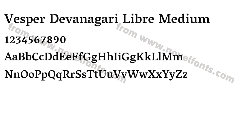 Vesper Devanagari Libre MediumPreview