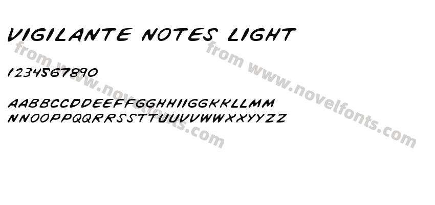 Vigilante Notes LightPreview