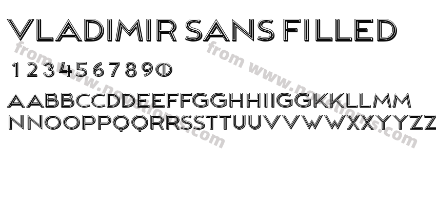 Vladimir Sans FilledPreview