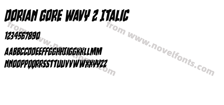 Dorian Gore Wavy 2 ItalicPreview