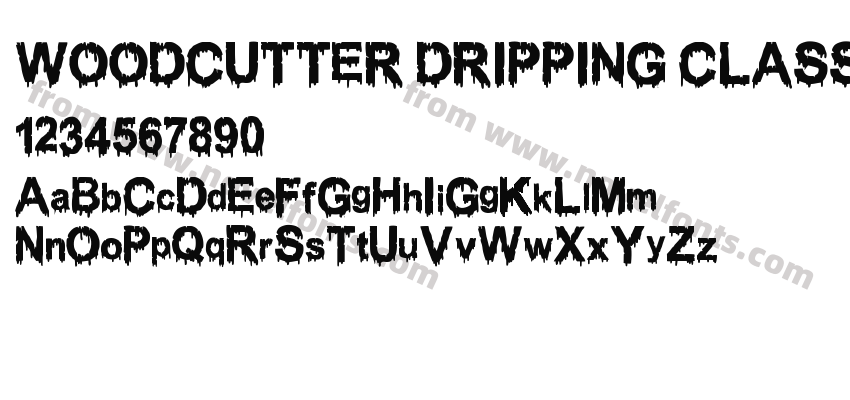 WOODCUTTER DRIPPING CLASSIC FONTPreview