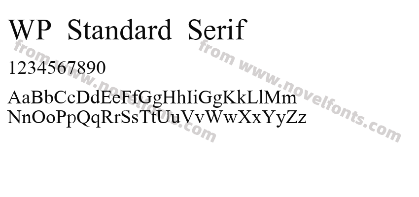 WP Standard SerifPreview