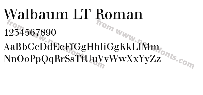 Walbaum LT RomanPreview