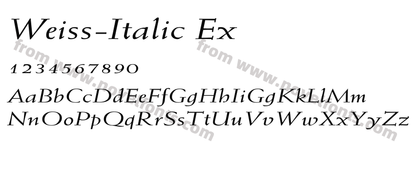 Weiss-Italic ExPreview