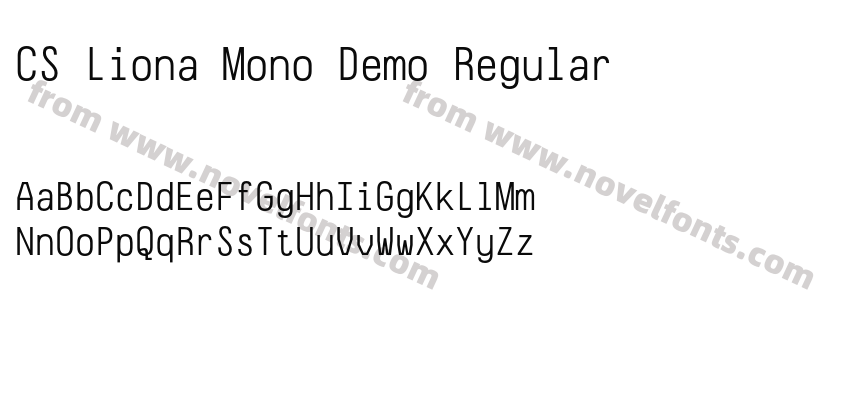 CS Liona Mono Demo RegularPreview