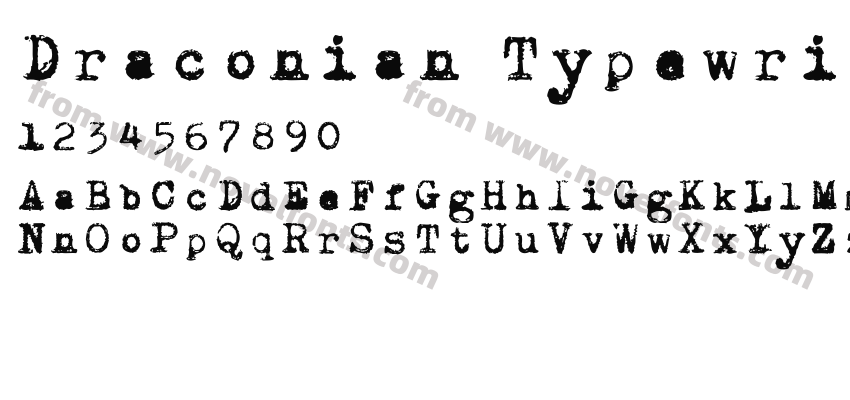 Draconian TypewriterPreview