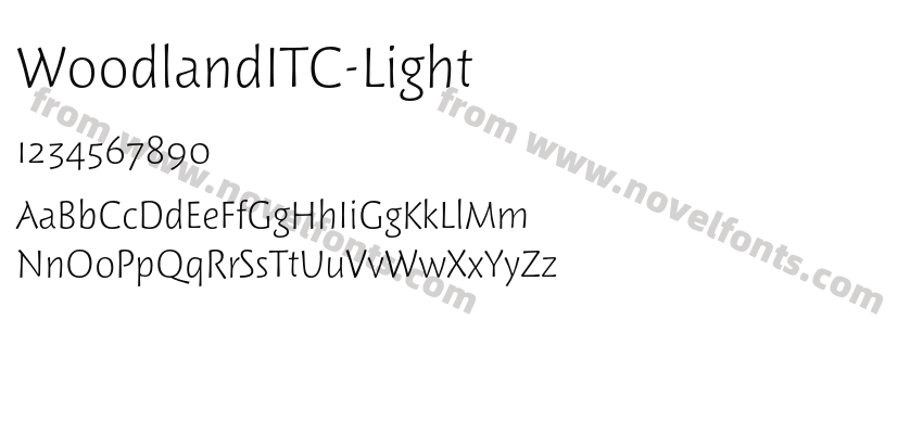 WoodlandITC-LightPreview