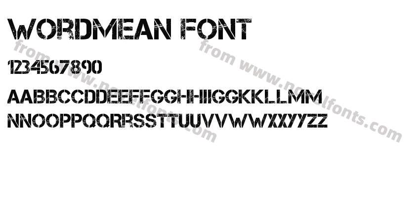 WordMean FontPreview