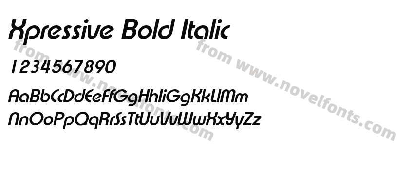 Xpressive Bold ItalicPreview