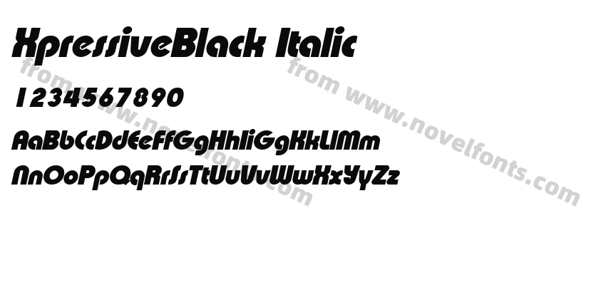 XpressiveBlack ItalicPreview