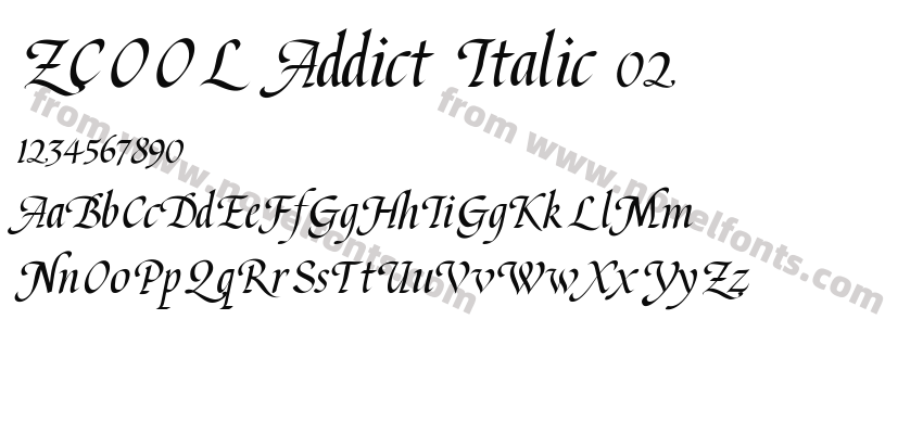 ZCOOL Addict Italic 02Preview