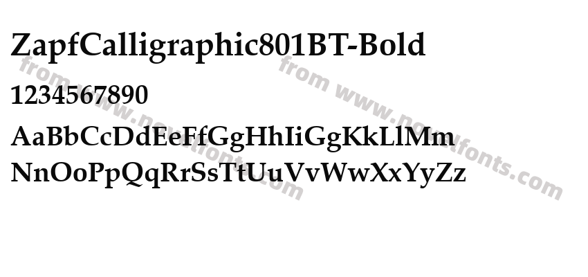 ZapfCalligraphic801BT-BoldPreview