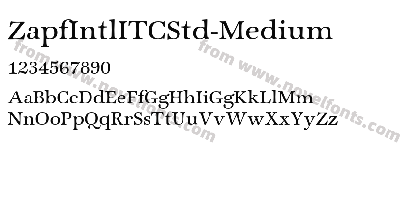 ZapfIntlITCStd-MediumPreview