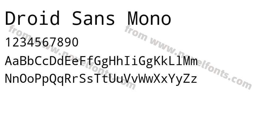 Droid Sans MonoPreview