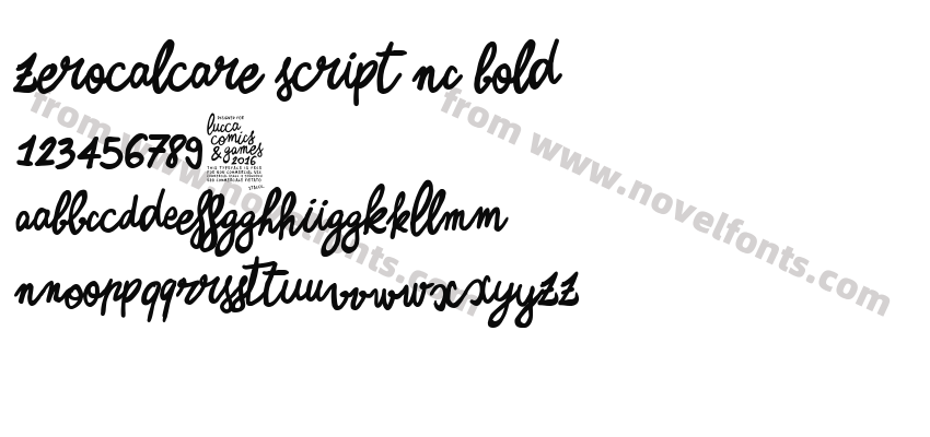 Zerocalcare Script NC BoldPreview