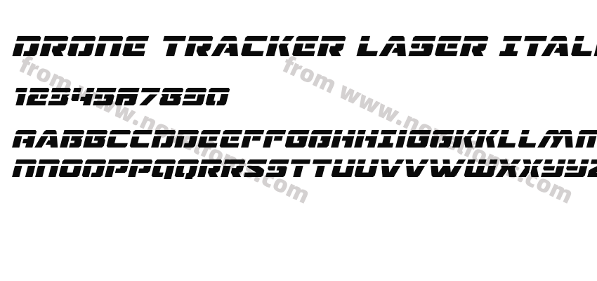 Drone Tracker Laser ItalicPreview