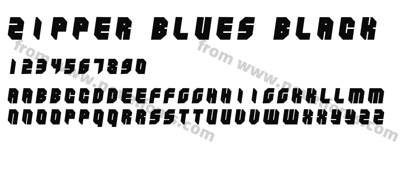 Zipper blues BlackPreview