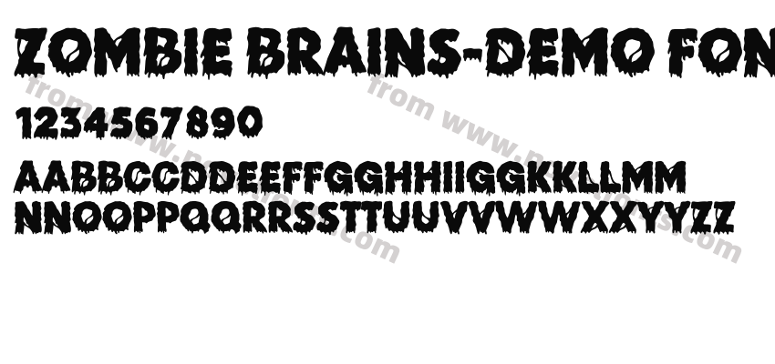 Zombie Brains-DEMO FONTPreview