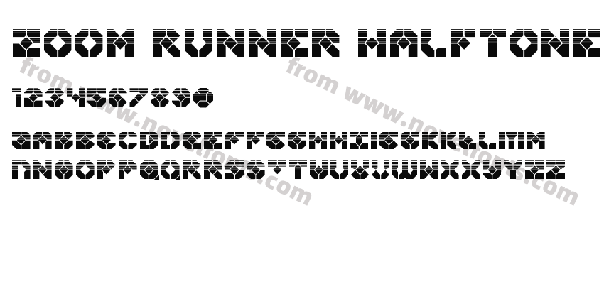 Zoom Runner HalftonePreview