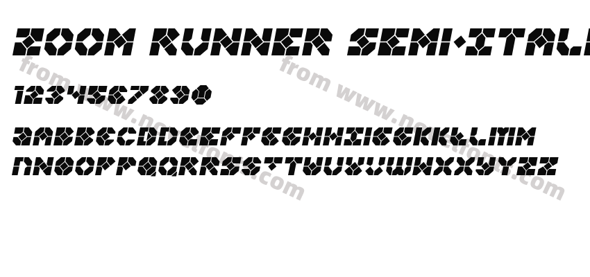 Zoom Runner Semi-ItalicPreview