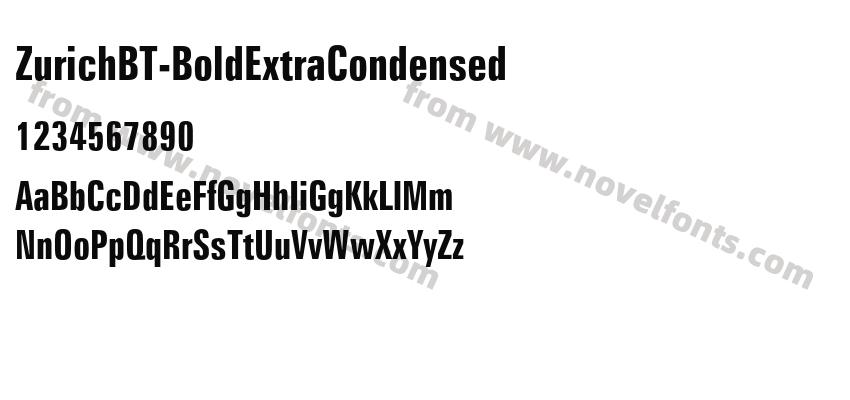 ZurichBT-BoldExtraCondensedPreview