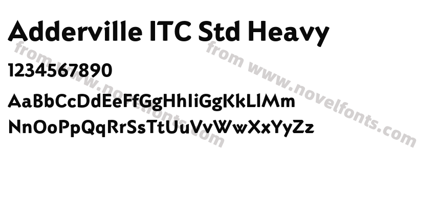 Adderville ITC Std HeavyPreview