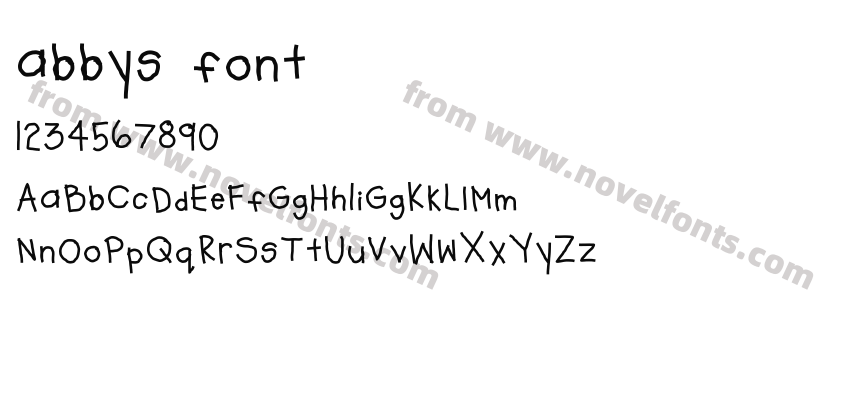 abbys fontPreview