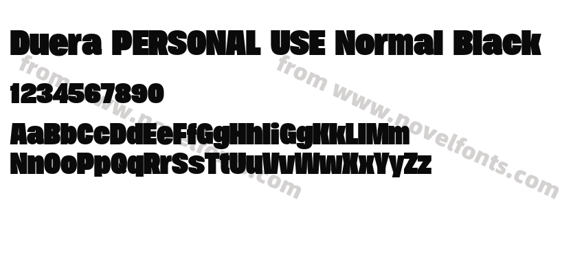 Duera PERSONAL USE Normal BlackPreview