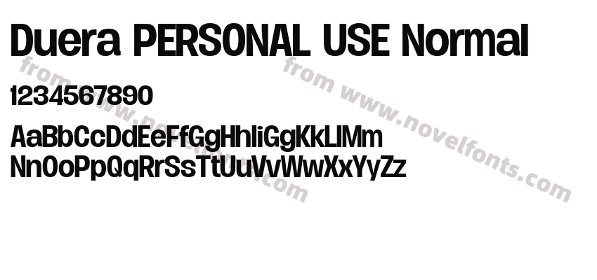 Duera PERSONAL USE Normal MediumPreview