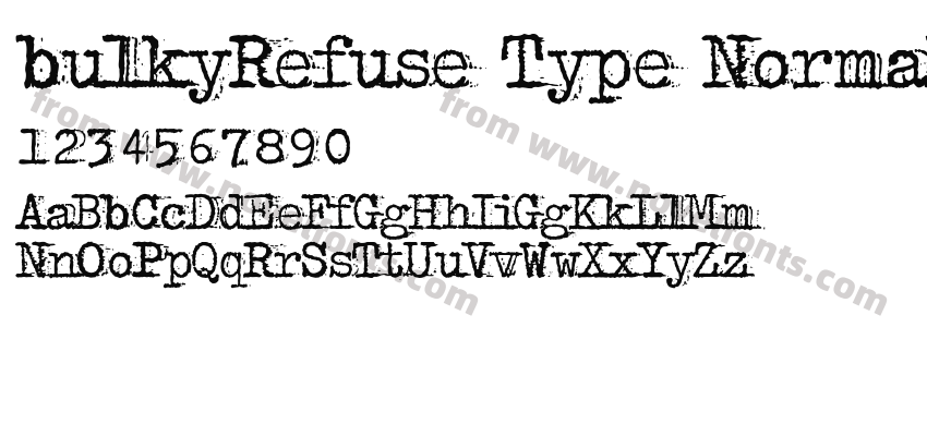 bulkyRefuse Type NormalPreview