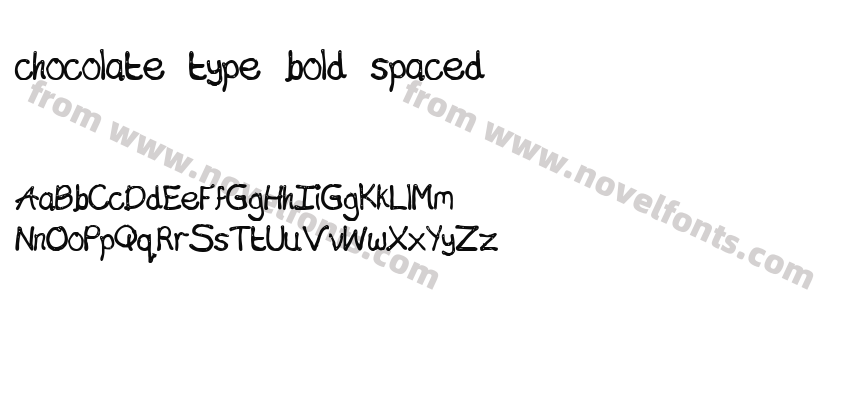 chocolate type bold spacedPreview