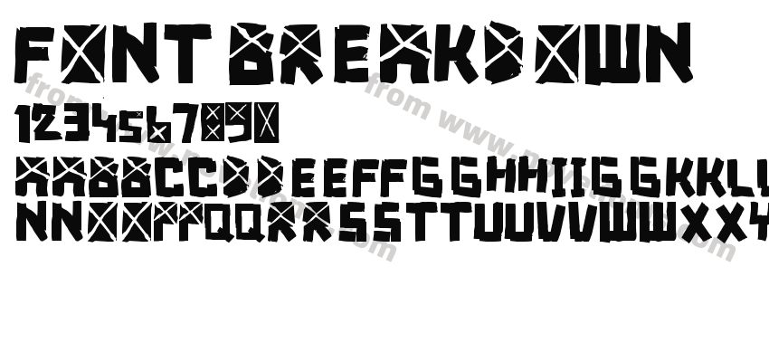 font breakdownPreview