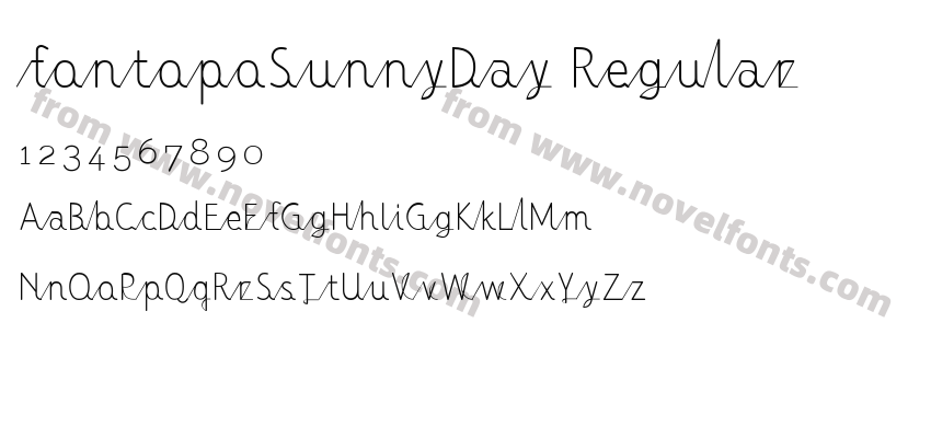 fontopoSunnyDay RegularPreview