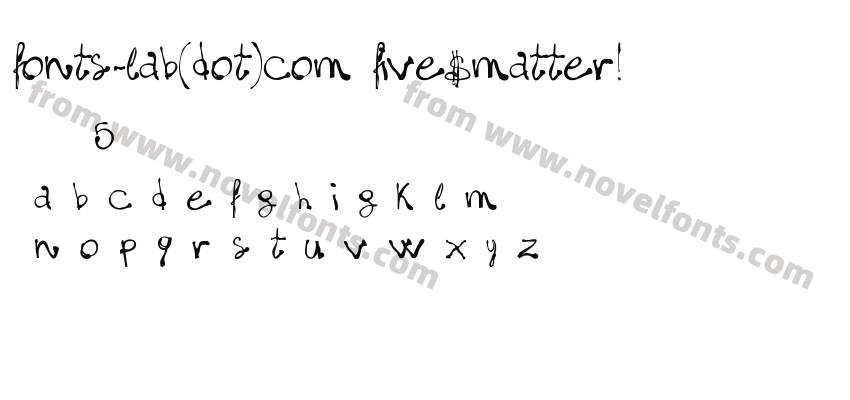 fonts-lab(dot)com_five$matter!Preview