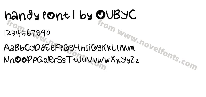 handy font 1 by OUBYCPreview