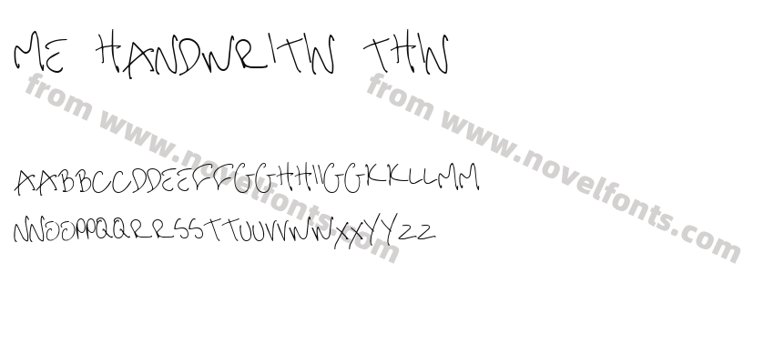 me handwritin ThinPreview