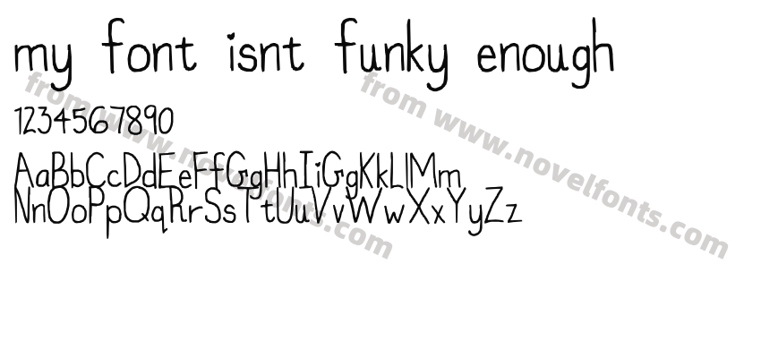 my font isnt funky enoughPreview