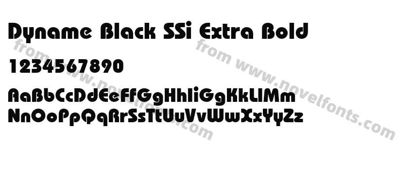 Dyname Black SSi Extra BoldPreview