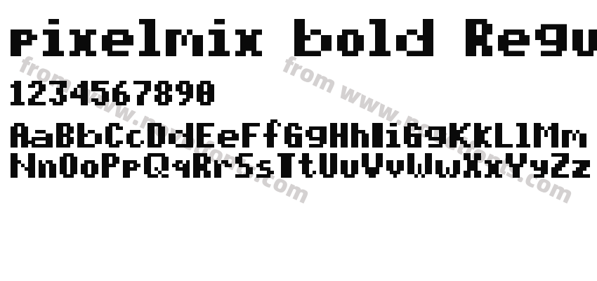 pixelmix bold RegularPreview