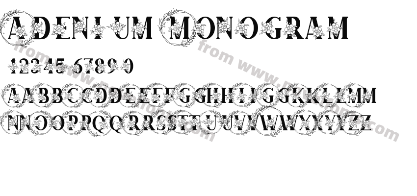 Adenium MonogramPreview