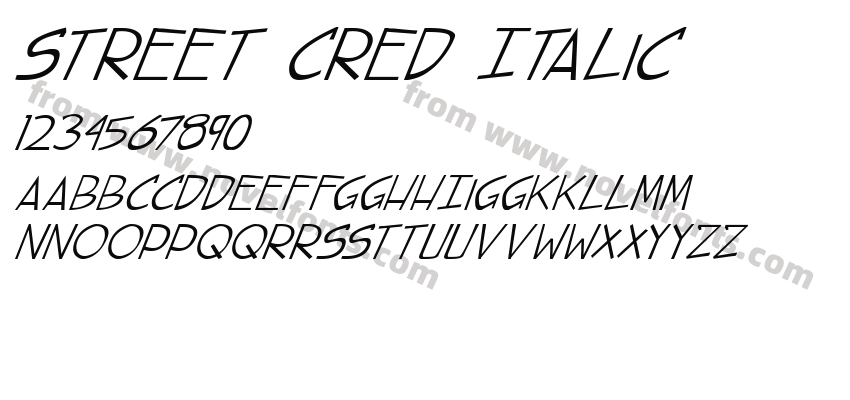 street cred ItalicPreview